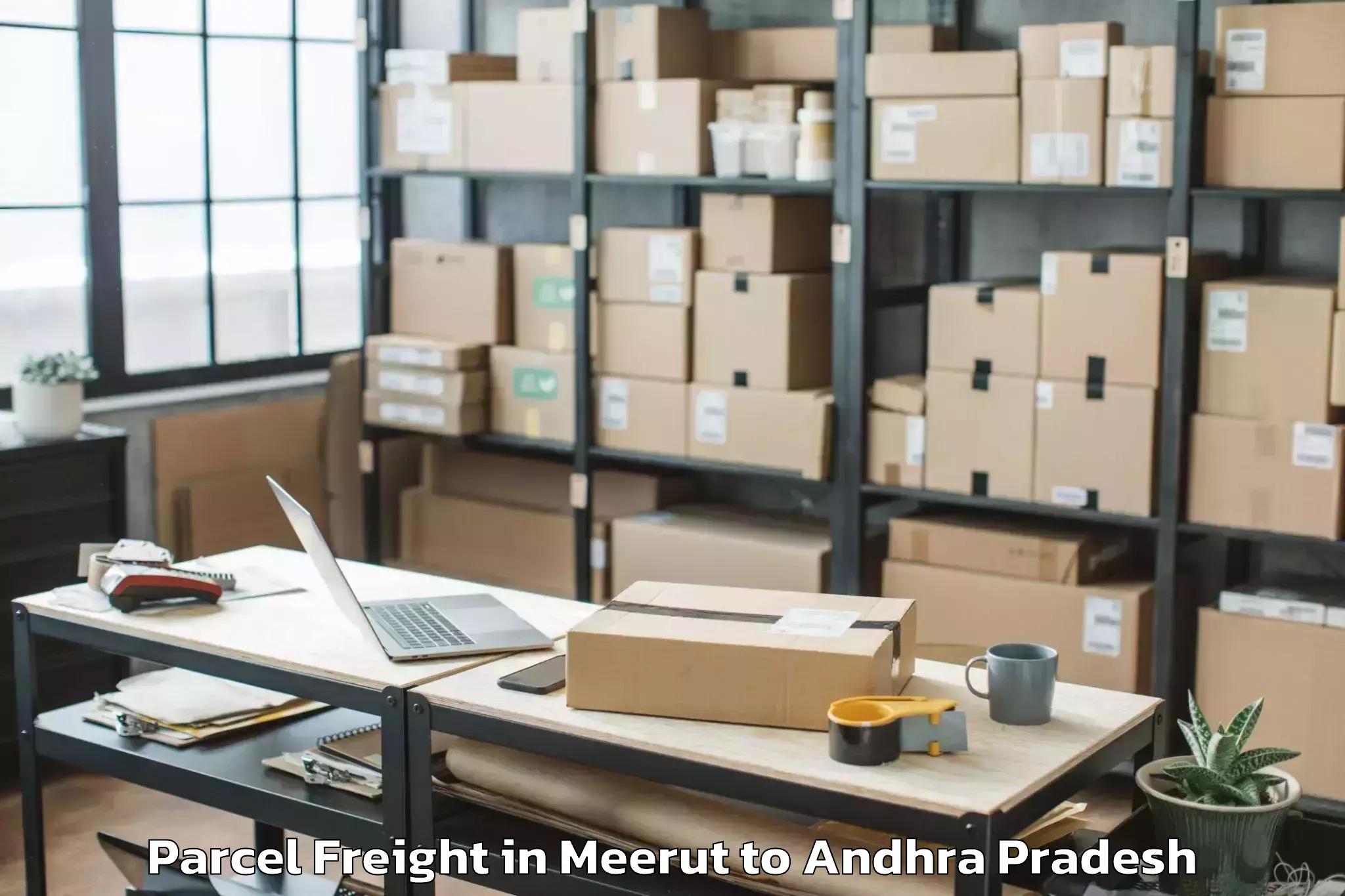 Easy Meerut to Anandapuram Parcel Freight Booking